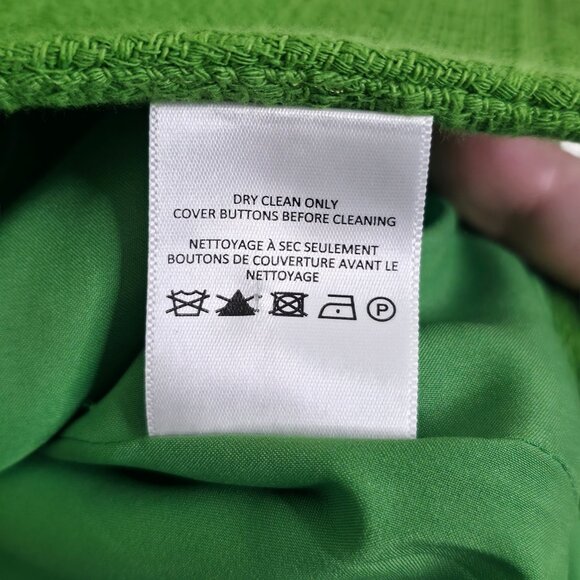 Veronica Beard Tamara Vest Cactus Green Tweed Suit Size 4 - Picture 9 of 12